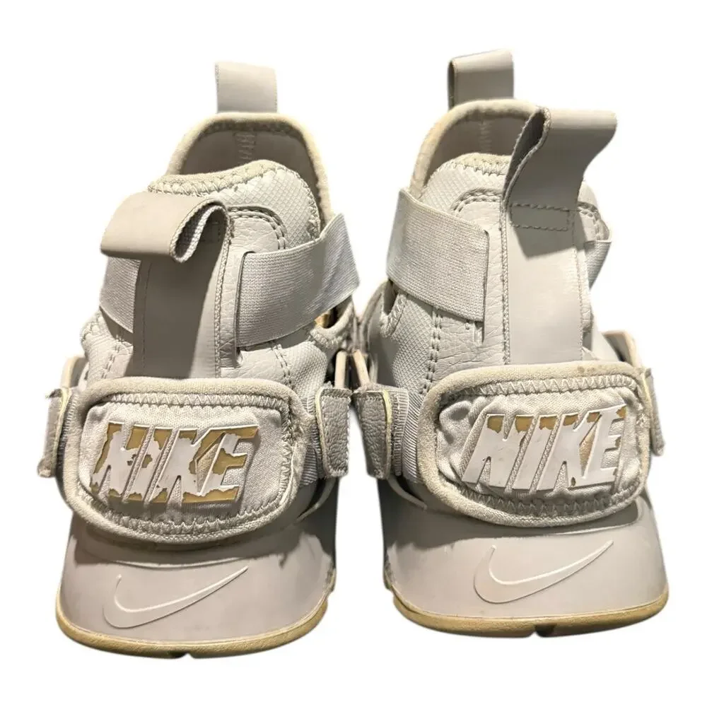 Nike Air Huarache City Shoes Kids Size 7 Y Gray White Sneakers AH6787-001